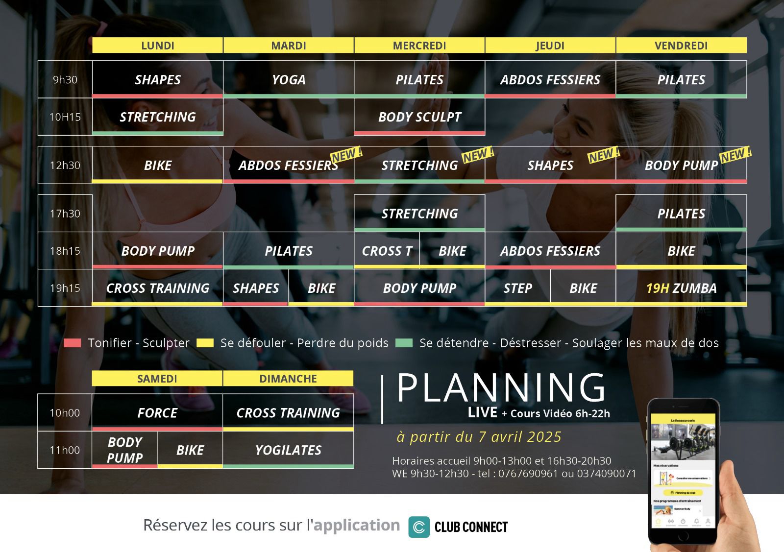 planning-avril-25 planning Avril la ressourcerie fitness Club